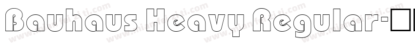 Bauhaus Heavy Regular字体转换